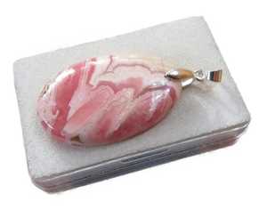 Pendentif cabochon en rhodochrosite fait main Bijoux en pierres précieuses naturelles Divers beaux modèles pour femmes - Product Image 2