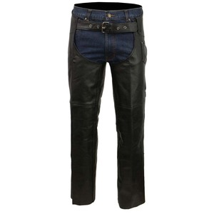 Customized logo <b>Leather</b> <b>Chaps</b> Motorcycle <b>Chaps</b> Plain Bikers Riding Pants Cowboy Vintage <b>Leather</b> <b>Chaps</b> Black - Product Image 5