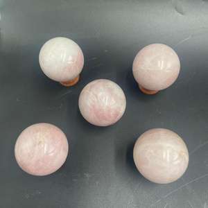 Esfera de Cuarzo Rosa Natural, Bola de Piedra Sólida Pulida para Decoración del Hogar, Colección de Cristales y Recuerdo, 3–5 cm - Product Image 2