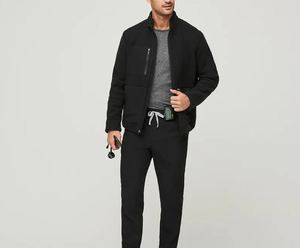 Refined Look Medical Scrub <b>Jacket</b> With Durable <b>Lightweight</b> Fabric And Comfortable Professional Fit - Product Image 4