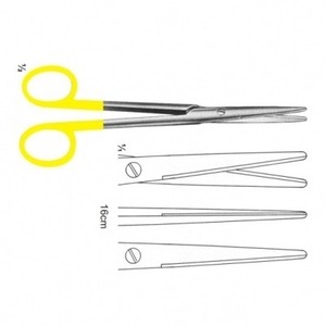 CUSTOM LOGO HIGH QUALITY STAINLESS STEEL <b>TUNGSTEN</b> CARBIDE MANUAL NASAL SCISSORS 13.5CM CE Certified SURGICAL INSTRUMENTS - Product Image 2