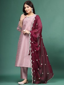 Tenues ethniques pour femmes, en coton imprimé numérique, Kurtis Ramas, pantalons et dupattas, broderie et travail de miroirs, collection été 220g, dernières nouveautés - Product Image 6