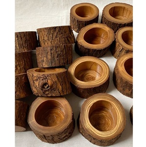 Ensemble de 2 mini bougies chauffe-plat carrées en bois, cire de soja, écologiques, décoration intérieure/extérieure pour Diwali, Noël - Product Image 5