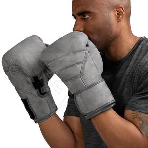 Gants de boxe en cuir bon marché, grapping Sparring gants de boxe en cuir fabriqués au Pakistan - Product Image 2