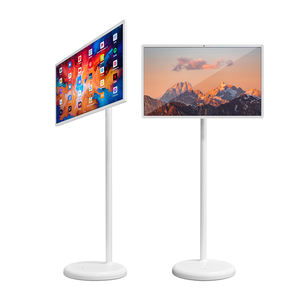 แท็บเล็ตพีซีแบบมีล้อ เคลื่อนย้ายได้ ชาร์จไฟได้ หน้าจอ LED LCD ความละเอียด Full HD กล้องในตัว ลำโพงในตัว ระบบ Android 13 สมาร์ททีวีแบบพกพา - Product Image 4