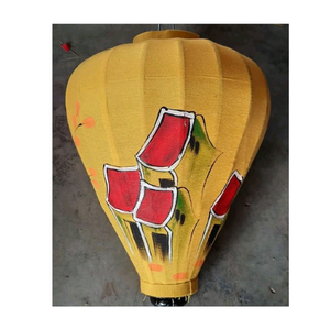 Festival de decoración al aire libre tradicional rojo Año Nuevo linterna grande vietnamita decoración de seda mediados de otoño para exportación mejor precio - Product Image 1