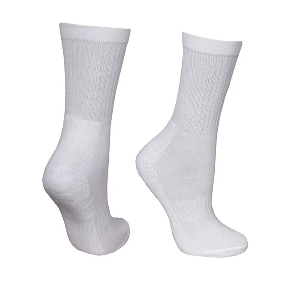 High Quality Solid Color Cotton Blend CREW Socks New Custom Made New Design Men' Sports Socks Grip Bottom Socks