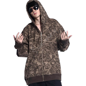 เสื้อกันหนาวสวมหัวทรงโอเวอร์ไซส์สำหรับผู้ชายเสื้อมีฮู้ดพิมพ์ลายซับลิเมตแบบกำหนดเองเสื้อสเวตเชิ้ตโพลีเอสเตอร์ทรงโอเวอร์ไซส์สำหรับใส่ลำลองและเล่นกีฬา - Product Image 1