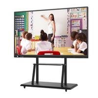 Tableau blanc interactif électronique LED Full HD avec processeur Intel Core I3/i5/i7, système d'exploitation Android et Windows pour l'enseignement