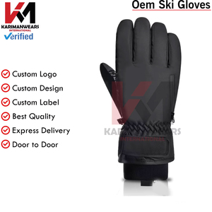 Gants confortables sur mesure pour hommes en véritable peau de mouton, parfaits pour le ski d'hiver et les activités de plein air, en provenance du Pakistan - Product Image 2