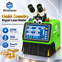 Soudeuse laser YAG pour la réparation de bijoux en or, machine de soudage laser par points de bureau avec microscope, soudage de précision pour bijoux