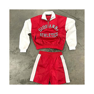 Nouveau design de veste anti-pluie en nylon à capuche pour hommes ensemble coupe-vent patchwork - Product Image 3