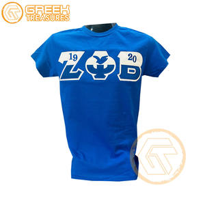 Haut coton XL T-Shirt personnalisé Zeta Phi Beta sororité vêtements haute technologie plaine décontracté femmes fraternité tenues en gros - Product Image 3