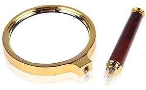 Lupa de Escritorio con Soporte, Estilo Vintage, con Acabado de Latón Pulido Tipo Espejo - Product Image 3