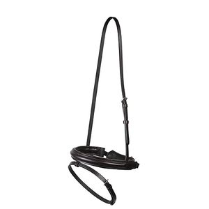 บังเหียนม้า Warmblood สีน้ำตาล พร้อมแผ่นรองจมูกแบบยกสูงและบุนวมอย่างดี - Product Image 1