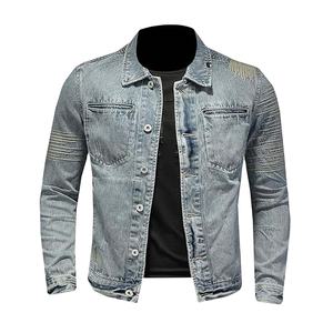 Veste en jean doublée style western pour homme, coupe classique, veste décontractée en sherpa, modèle 2026 - Product Image 2