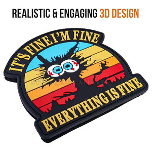 高品质定制印花聚氯乙烯贴片最新设计时尚定制彩色聚氯乙烯贴片低价网上销售 - Product Image 3