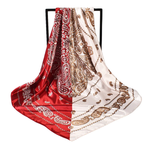 Tissu bandana personnalisé, écharpes, étiquette blanche de qualité supérieure, service d'approvisionnement en vrac à faible quantité minimale de commande pour la promotion de la marque - Product Image 1