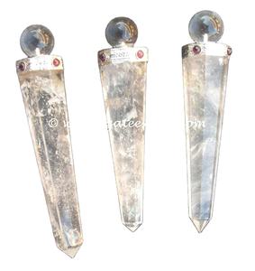 Obelisco de Piedras Preciosas Curativas de los Siete Chakras, Tallado y Grabado, en Venta - Product Image 4