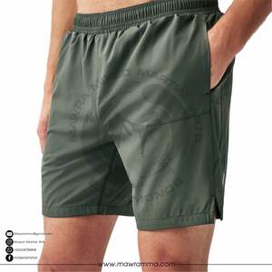 Shorts Deportivos Mawra MMA Elásticos de Secado Rápido, Spandex/Poliéster, Alta Calidad, Logotipo Personalizado Bordado/Impreso, Unisex, Venta al Por Mayor - Product Image 2