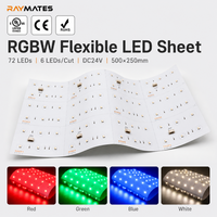 Panneau LED flexible RGBW découpable 24V, éclairage rétroéclairé pour comptoir en pierre, affichage onyx, dimmable, ultra fin, homologué UL ETL