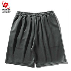 Summer <b>Shorts</b> Custom Color High Quality 100%terry <b>fleece</b> cotton Elastic Waist Wholesale - Product Image 3