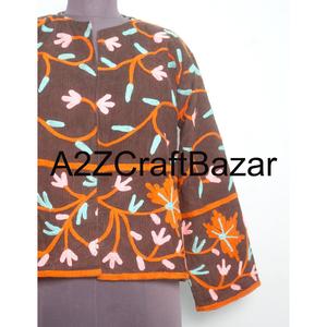 Chaqueta Étnica Bordada para Niñas y Mujeres, Lista para el Verano, Transpirable, Ecológica, Prenda Exterior Tradicional con Forro de Algodón - Product Image 2