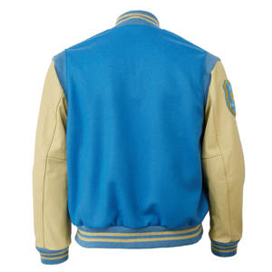 Veste Letterman décontractée en chenille à manches en laine et cuir personnalisée Veste de baseball universitaire pour hommes - Product Image 2