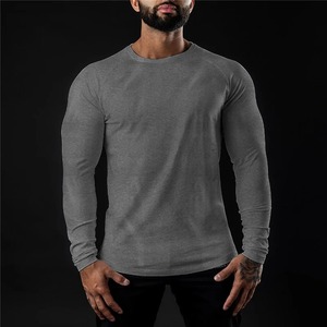 Autumn Fashion <b>Men's</b> <b>Gym</b> T-Shirts <b>Long</b> <b>Sleeve</b> Cotton Bodybuilding Tee <b>Tops</b> Casual Sportswear - Product Image 3