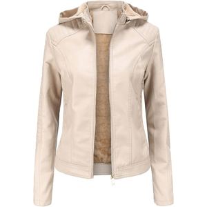 Veste en cuir d'agneau à capuche de qualité supérieure pour femmes, vêtements de mode sur mesure - Product Image 3