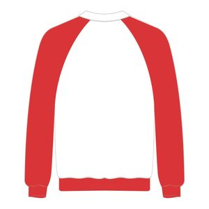 Concienciación sobre el autismo Chenille bordado blanco cuello redondo mangas raglán pulóver sudadera Unisex algodón polar diseño de Autismo - Product Image 3