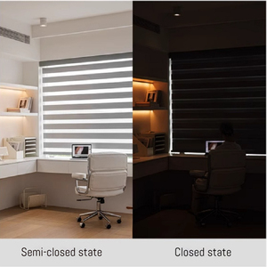 Persianas Zebra Motorizadas Inteligentes de Tamaño Personalizado, Compatibles con HomeKit, Doble Capa Día/Noche con Mecanismo de Resorte para Ventanas Grandes - Product Image 5