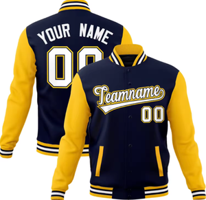 Unisex Economically Priced Custom Letterman Knitted Baseball Varsity Jacket Stand Cotton Blend <b>Winter</b> Trendy Stitched Casual - Product Image 1