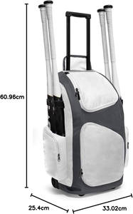 Unisex Durable Waterproof Lightweight Baseball <b>Backpack</b> Multi-Compartment Sport Style Manufacturer Wholesale - Product Image 5