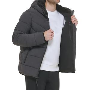 High Quality Men's Winter Quilted <b>Padded</b> <b>Jacket</b> <b>Waterproof</b> Bubble Design Custom Sublimation Print 100 Gram Fabric Weight - Product Image 4
