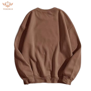 เสื้อสเวตเชิ้ตคอวีถักสีพื้นแบบกำหนดเองสำหรับผู้ชายไซส์ใหญ่จากบังกลาเทศ พร้อมลายพิมพ์เฉพาะตัว ผ้าฝ้าย 100% - Product Image 1