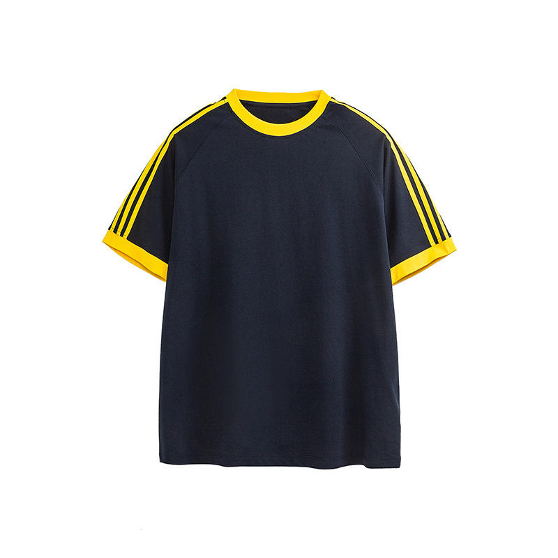 Midnight Navy & Yellow Stripes