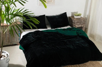 Ensemble de couette en velours écrasé fait main de luxe Donna Boho, literie pour la maison et l'hôtel, ensemble 3 pièces toutes saisons