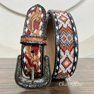 Recién llegado, cinturón de cuentas de lujo a la moda para hombre y mujer, cinturón de cuero genuino de vaca para oficina, servicio OEM a bajo precio - Product Image 1