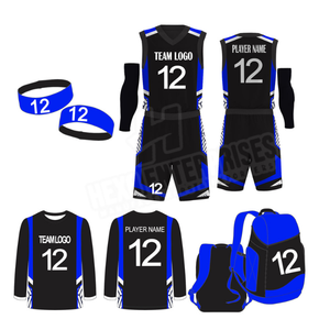 Nouveau design été hommes kits de basket-ball ensemble de maillots équipe club vêtements de basket-ball imprimer numéro uniformes de basket-ball - Product Image 3