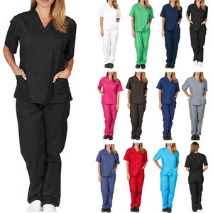 Nouvelle vente en gros Offre Spéciale médical été gommages uniformes femmes gommage infirmière uniformes ensembles pour l'hôpital Service OEM - Product Image 1