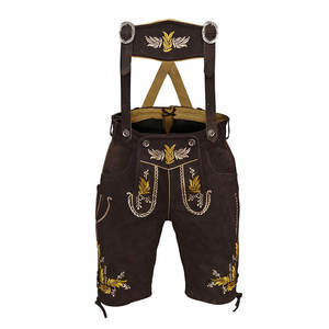 Personalizado hecho de alta calidad bávaro nuevo diseño elegante hombres genuino vaca Split cuero bávaro Lederhosen sin desgarro - Product Image 3
