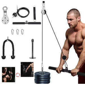 Système de musculation à domicile Ecomerfit Tech avec kit de poulies et accessoires pour l'entraînement des biceps et des triceps - Product Image 1