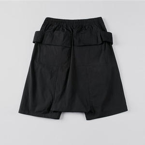 กางเกงขาสั้นคาร์โก้ผู้หญิงคุณภาพสูง ผลิตตามสั่ง ขายส่ง OEM เป็นมิตรกับสิ่งแวดล้อม แห้งเร็ว ผ้าแคนวาส เอวยางยืด สีและโลโก้ปรับแต่งได้ - Product Image 3