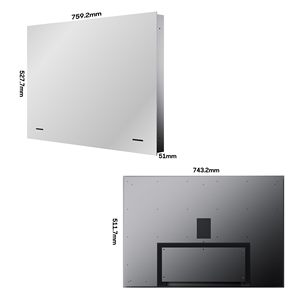 ทีวี LED HD ขนาด 65 นิ้ว สำหรับห้องน้ำ โรงแรม ฟิตเนส ซาวน่า กันน้ำ 12V ทีวีแบบกระจก ขนาดหน้าจอ 32 นิ้ว - Product Image 4