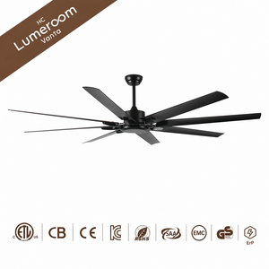 Ventilador de Techo Industrial de 75 Pulgadas sin Luz con Control Remoto, Aspas Grandes de ABS, Motor DC Silencioso para Garaje, Patio, Tienda - Product Image 1