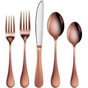 Ensemble de couverts haut de gamme, design élégant, poli, fourchette, cuillère, acier inoxydable miroir, pour hôtel et restaurant - Product Image 5