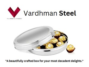 Conteneur de rangement classique en acier inoxydable détachable D-Mark de 18 cm, argenté, capacité de 1 à 3 L, charge de 5 kg, boîtes de rangement réutilisables - Product Image 2