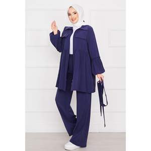 แขนบอลลูนมีซิปชุด2ชิ้นสีน้ำเงินกรมท่า - Product Image 5