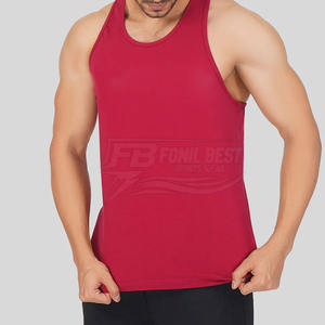 Camiseta sin Mangas Casual para Hombre al por Mayor, Personalizada, 100% Algodón, Transpirable, de Alta Calidad, para Gimnasio y Entrenamiento - Product Image 1